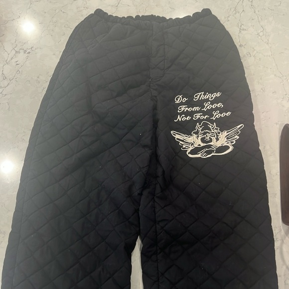 Boys Lie Pants - Boys Lie For Love quilt pants size Large